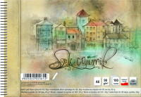 Szkicownik na spirali A6/100k. Kreska